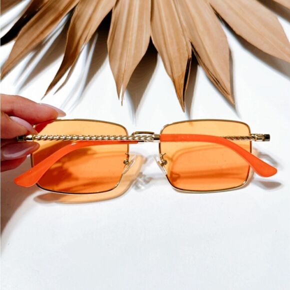 Summer orange sunglasses E13 - Picture 5 of 5